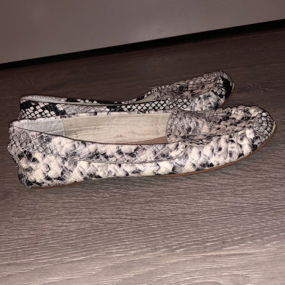 Snakeskin flats by Steve Madden